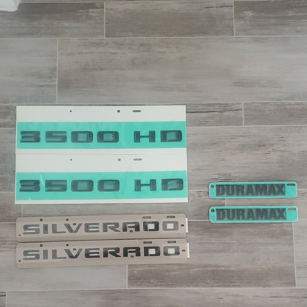 Silverado / 3500 HD / Duramax Emblem Set - All Black
